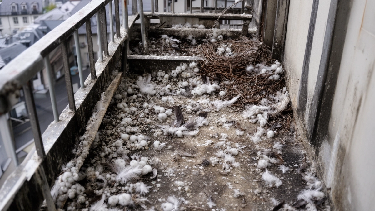 Czyszczenie balkonu po gołębiach cena