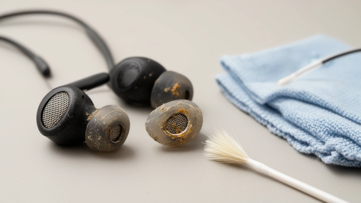 czyszczenie słuchawek dousznych
