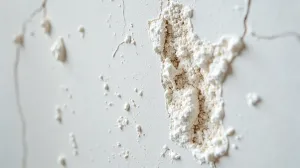 Białe wykwity na ścianach wewnętrznych