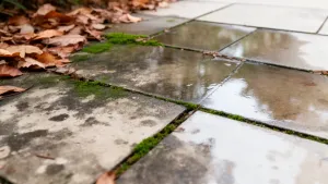Czyszczenie tarasu z płyt betonowych