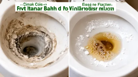 Czyszczenie toalety sodą i octem