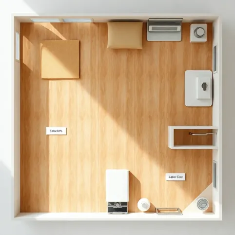 wykończenie mieszkania 40m2 koszt