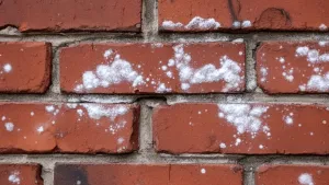 Wykwity na cegłę klinkierowej